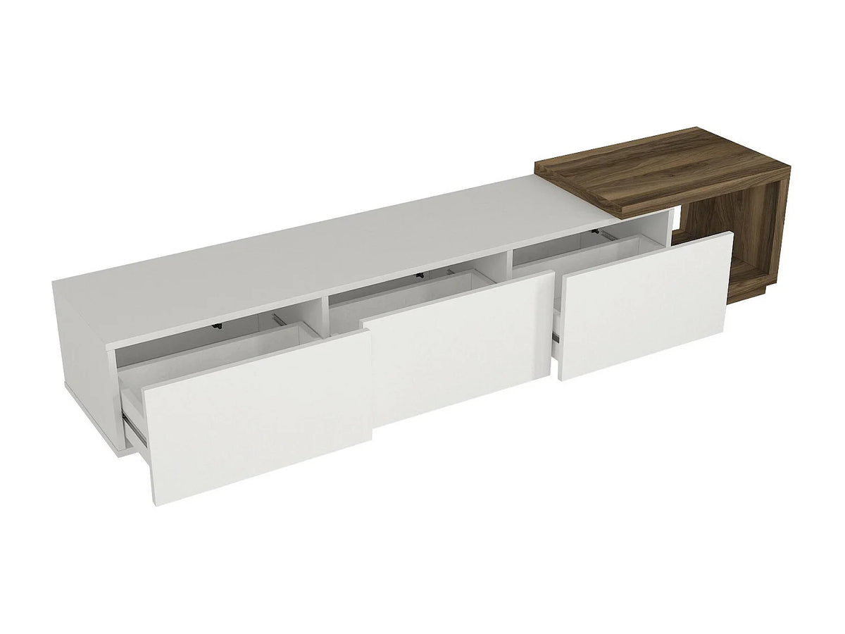 Meuble TV en Bois Blanc - DUKIAN vue 4