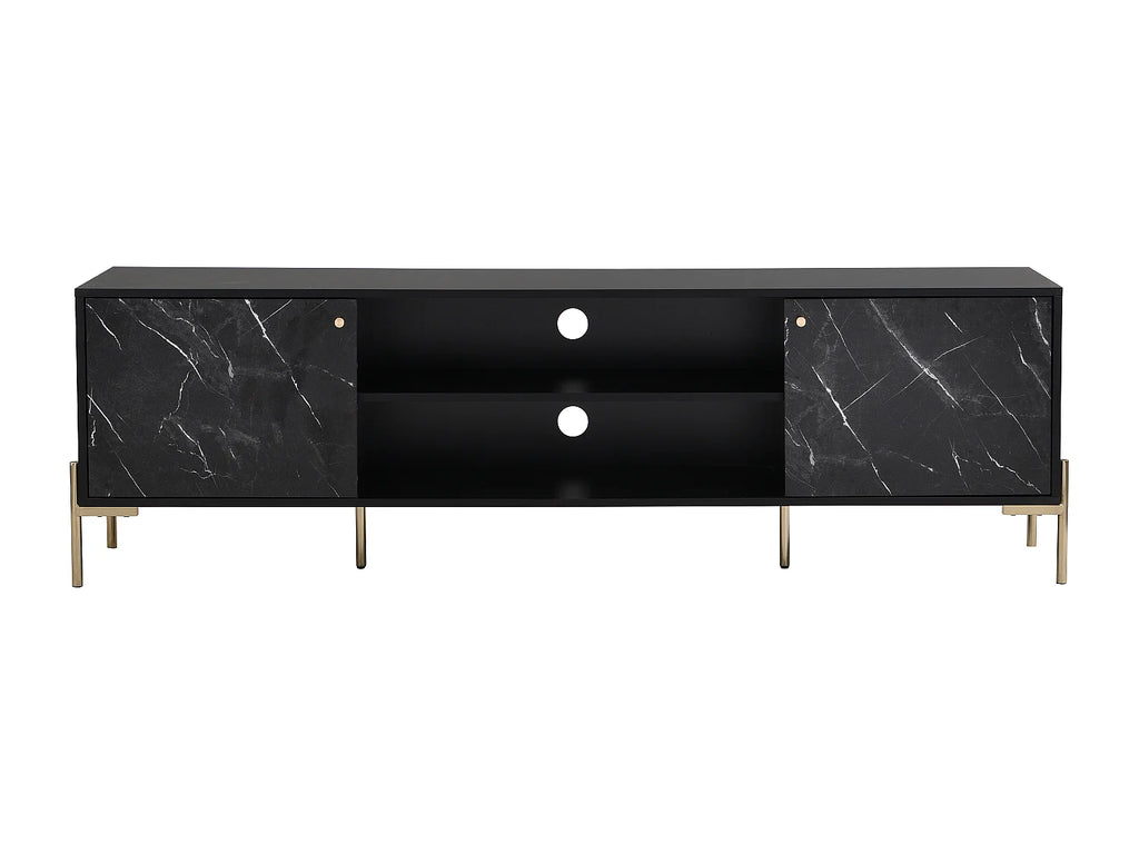 Meuble TV en Bois Noir - CIEMILA vue 2