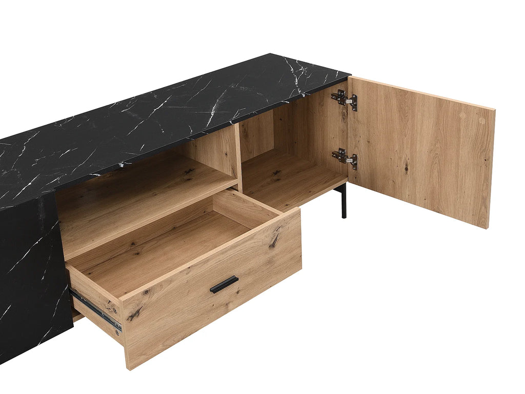 Meuble TV en Bois Noir - LIOMENA vue 6