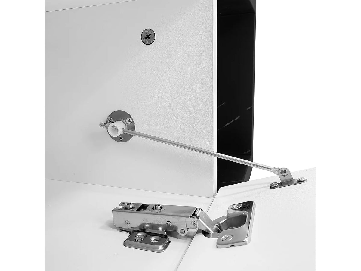 Meuble TV en Bois Blanc 260 cm - MODERNLUXE vue 8