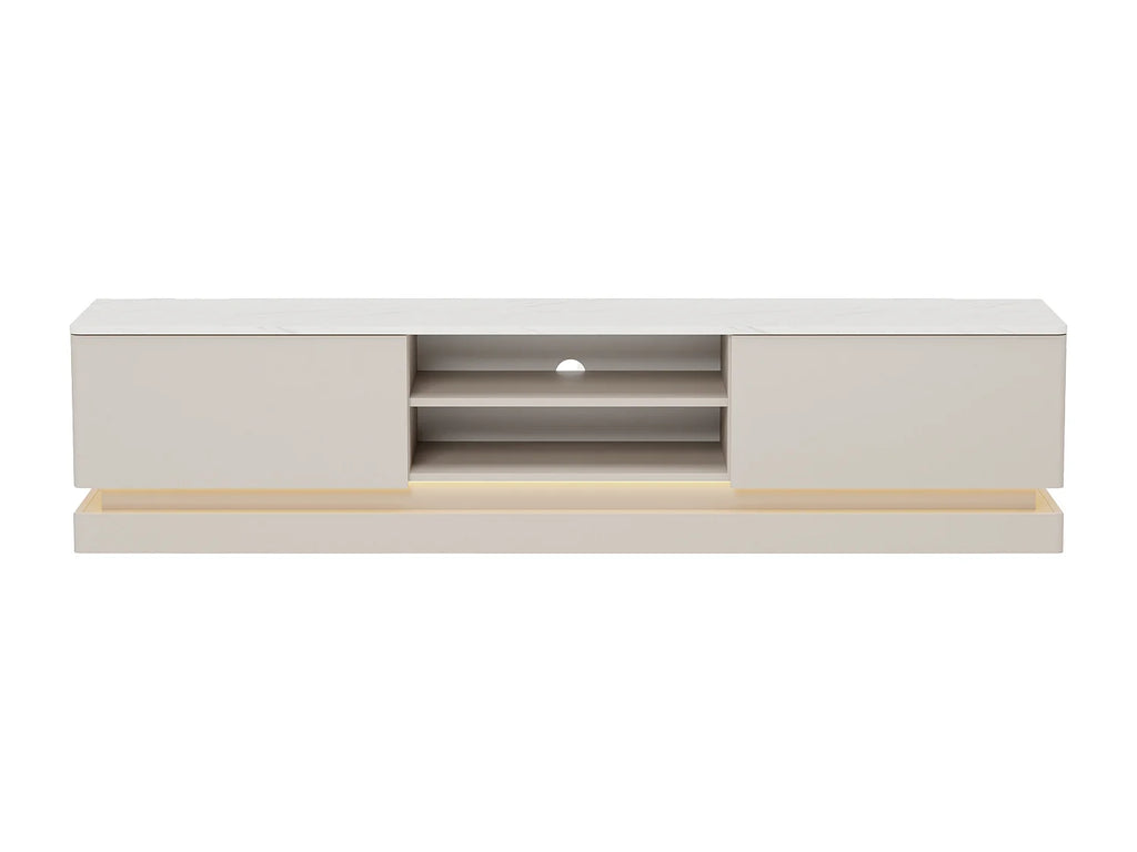 Meuble TV en Bois Blanc - DEVIKA vue 4