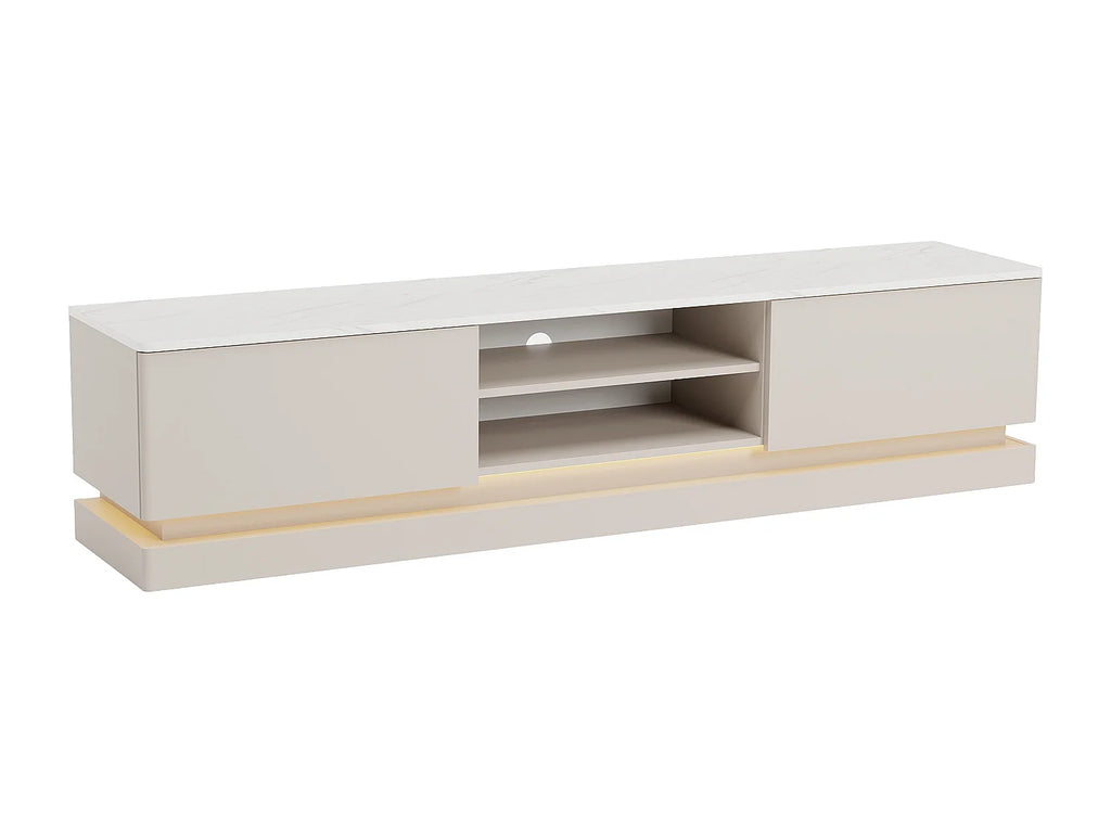 Meuble TV en Bois Blanc - DEVIKA vue 5