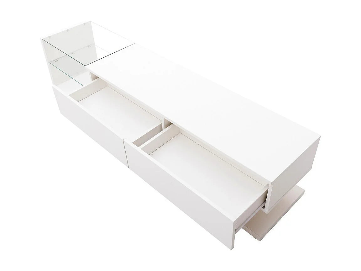 Meuble TV en Bois Blanc 170 cm - DRIPEX vue 8