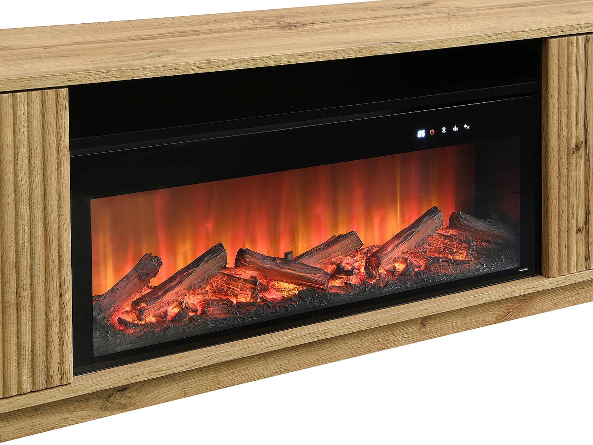 Meuble TV en Bois Noir - YEVINA vue 6