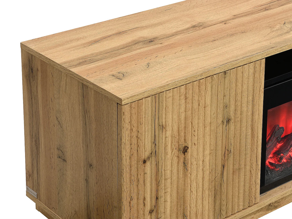 Meuble TV en Bois Noir - YEVINA vue 7