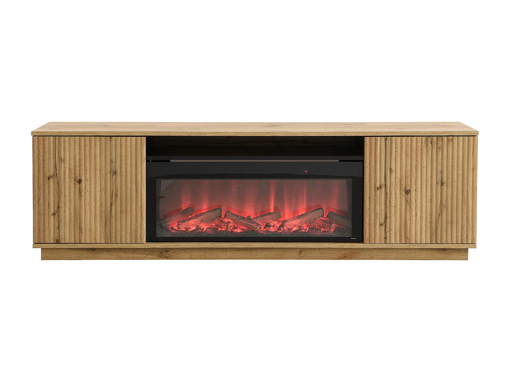 Meuble TV en Bois Noir - YEVINA vue 2