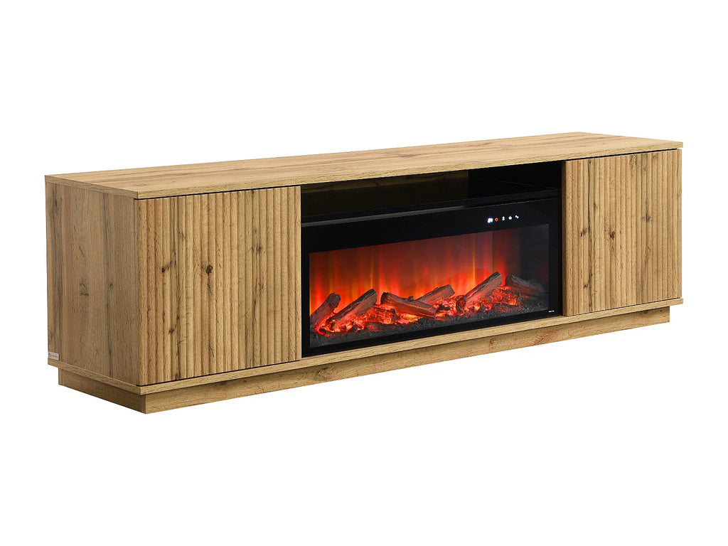 Meuble TV en Bois Noir - YEVINA vue 4
