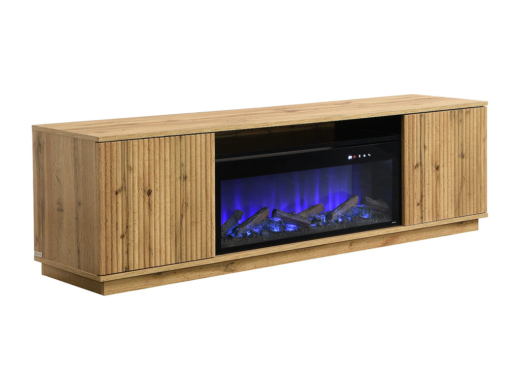 Meuble TV en Bois Noir - YEVINA vue 5
