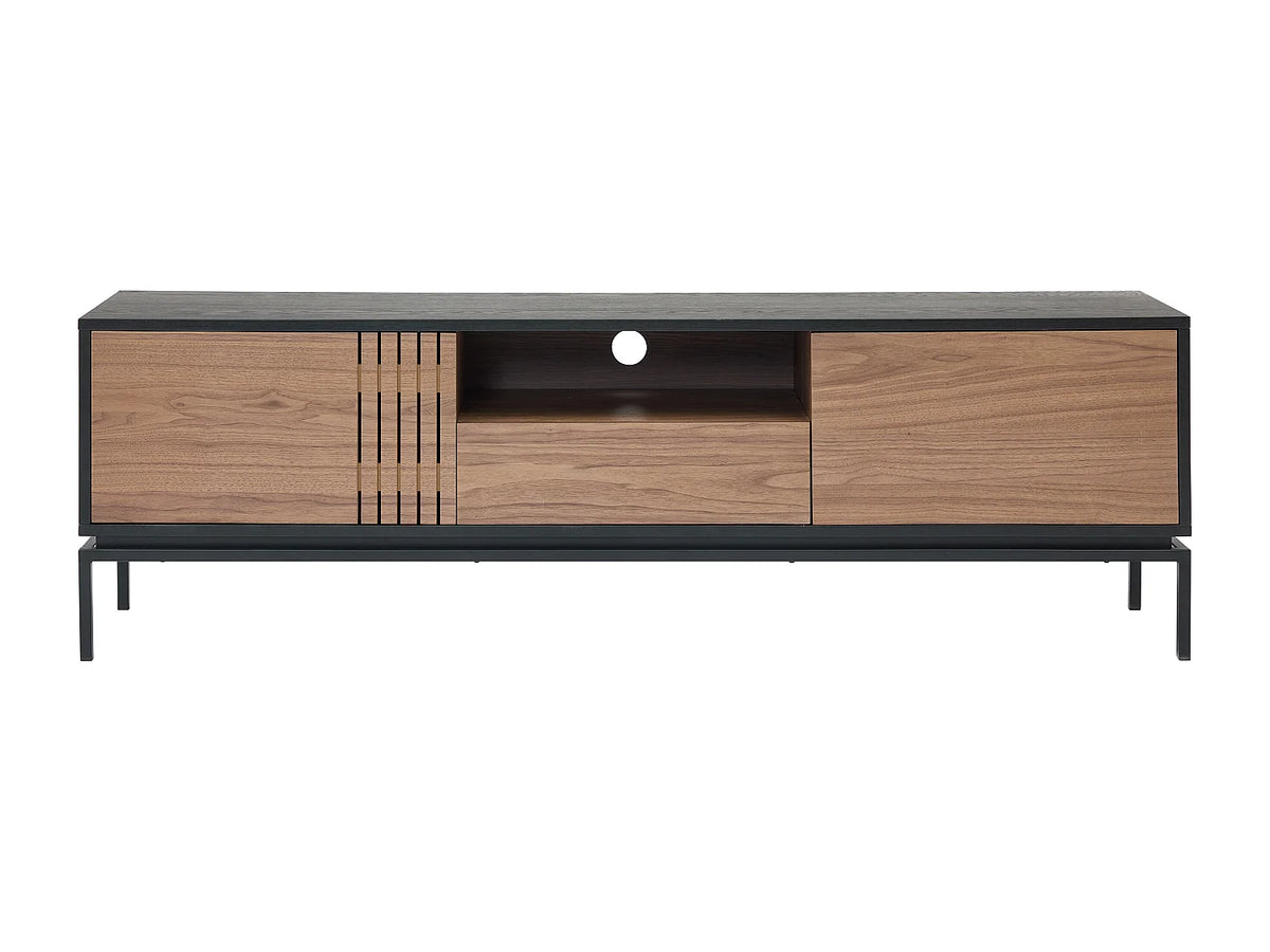 Meuble TV en Métal Noir - ZINORI vue 2