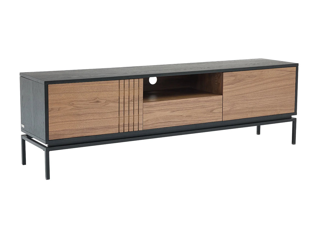 Meuble TV en Métal Noir - ZINORI vue 3