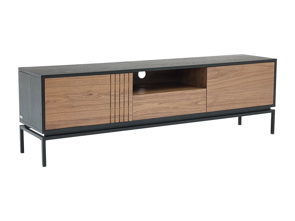 Meuble TV en Métal Noir - ZINORI vue 3