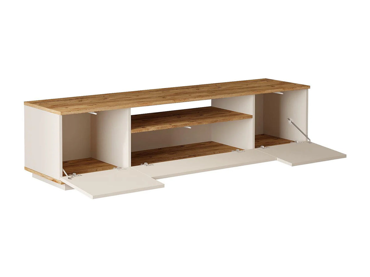 Meuble TV Bas en Bois - LOTULA vue 3