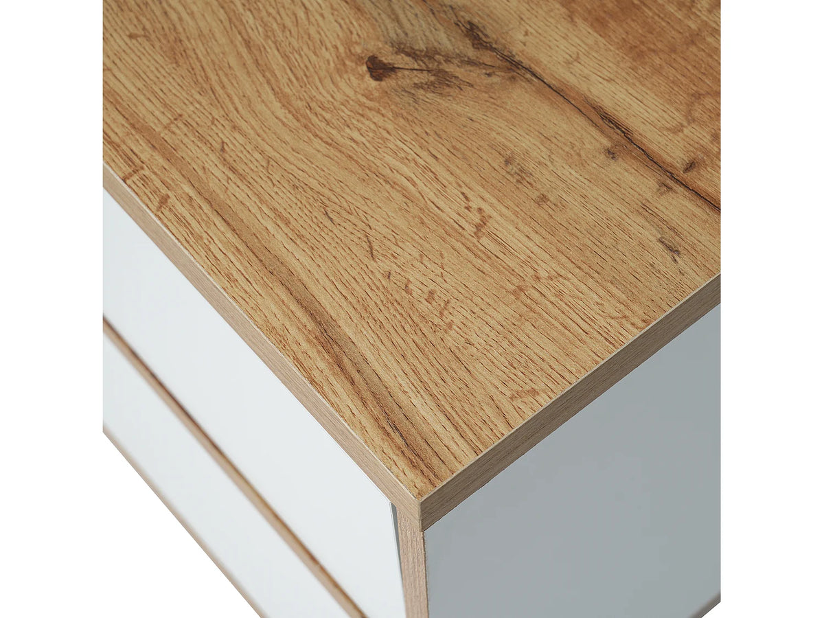 Meuble TV en Bois Blanc 175 cm - MODERNLUXE vue 5
