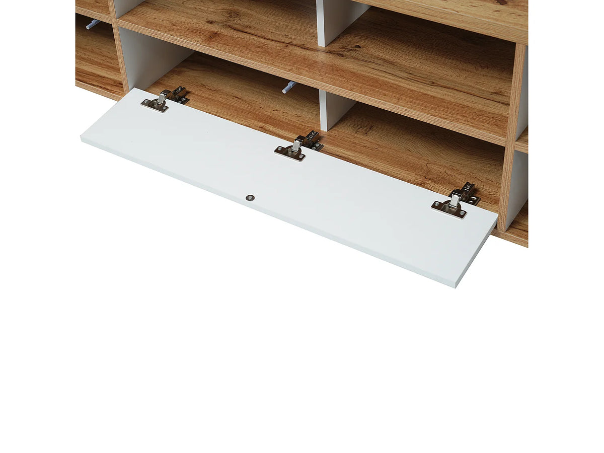 Meuble TV en Bois Blanc 175 cm - MODERNLUXE vue 7