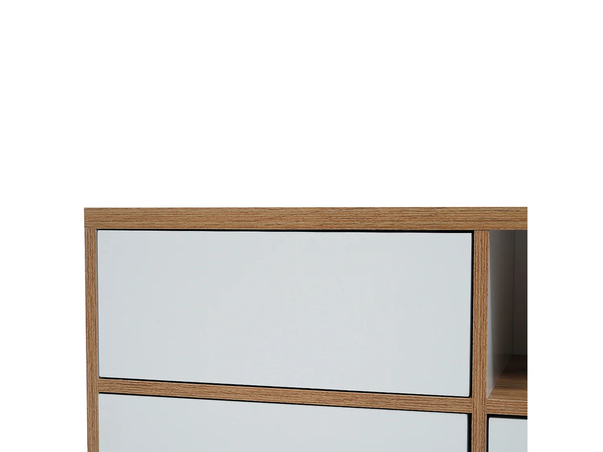 Meuble TV en Bois Blanc 175 cm - MODERNLUXE vue 8