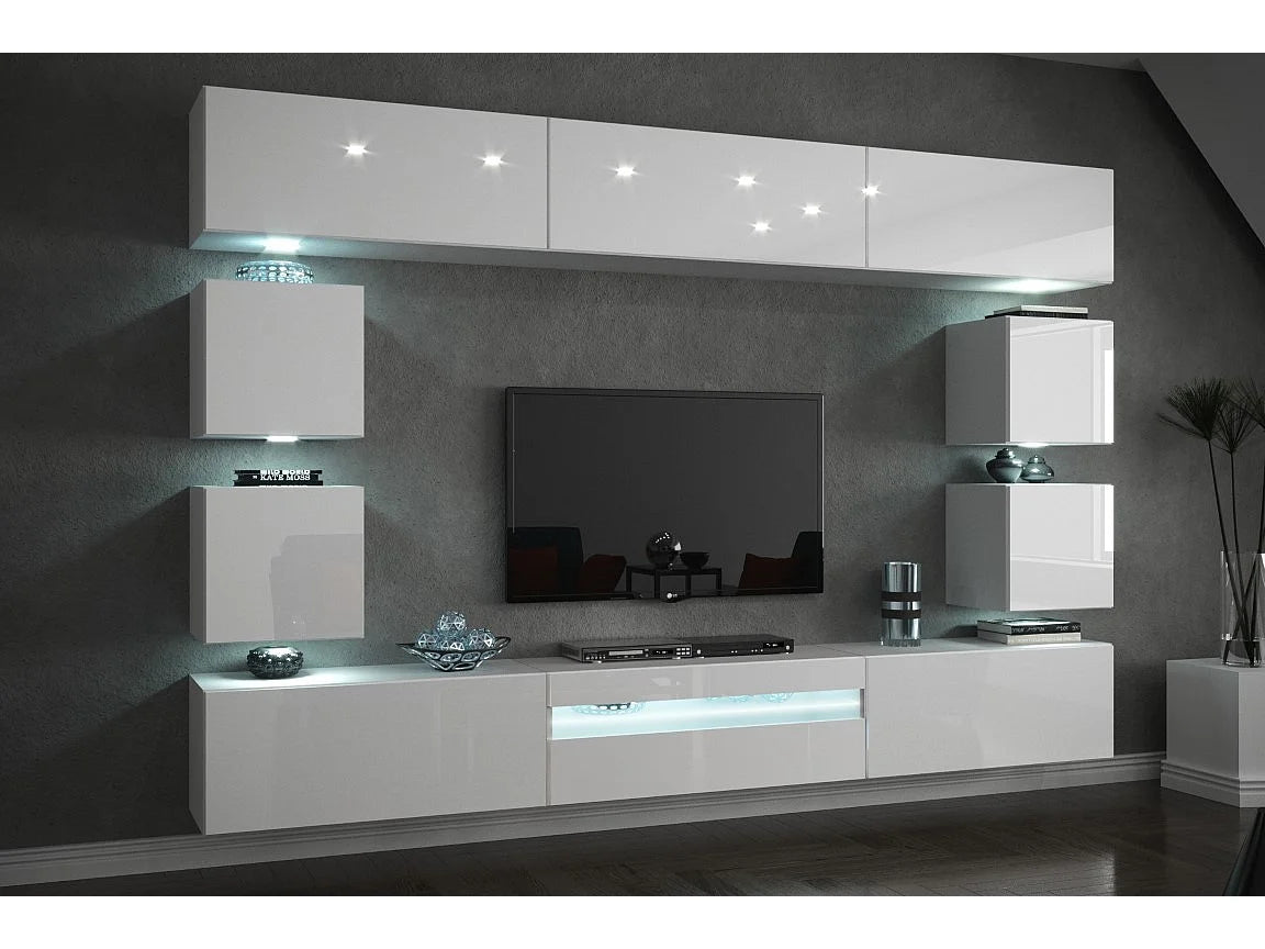 Meuble TV en Bois Blanc - CONCEPT
