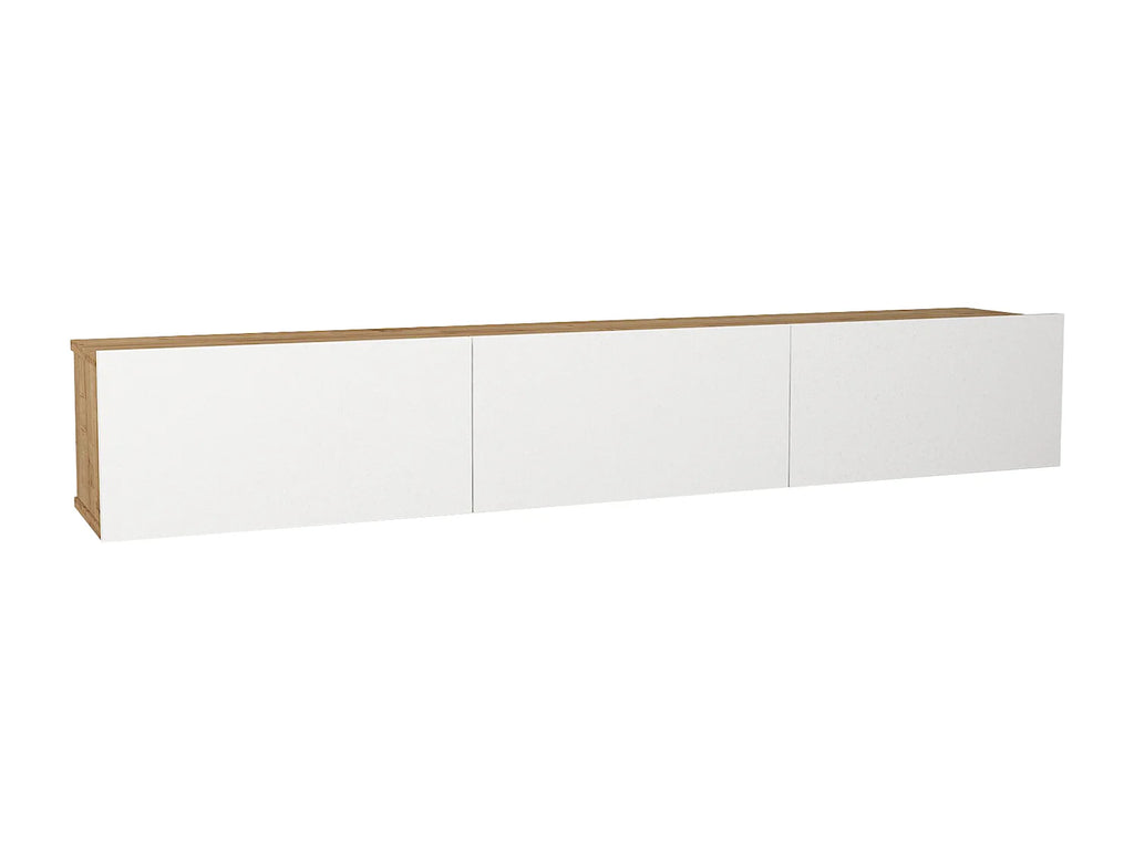 Meuble TV en Bois Blanc 180 cm - VIKILA vue 2