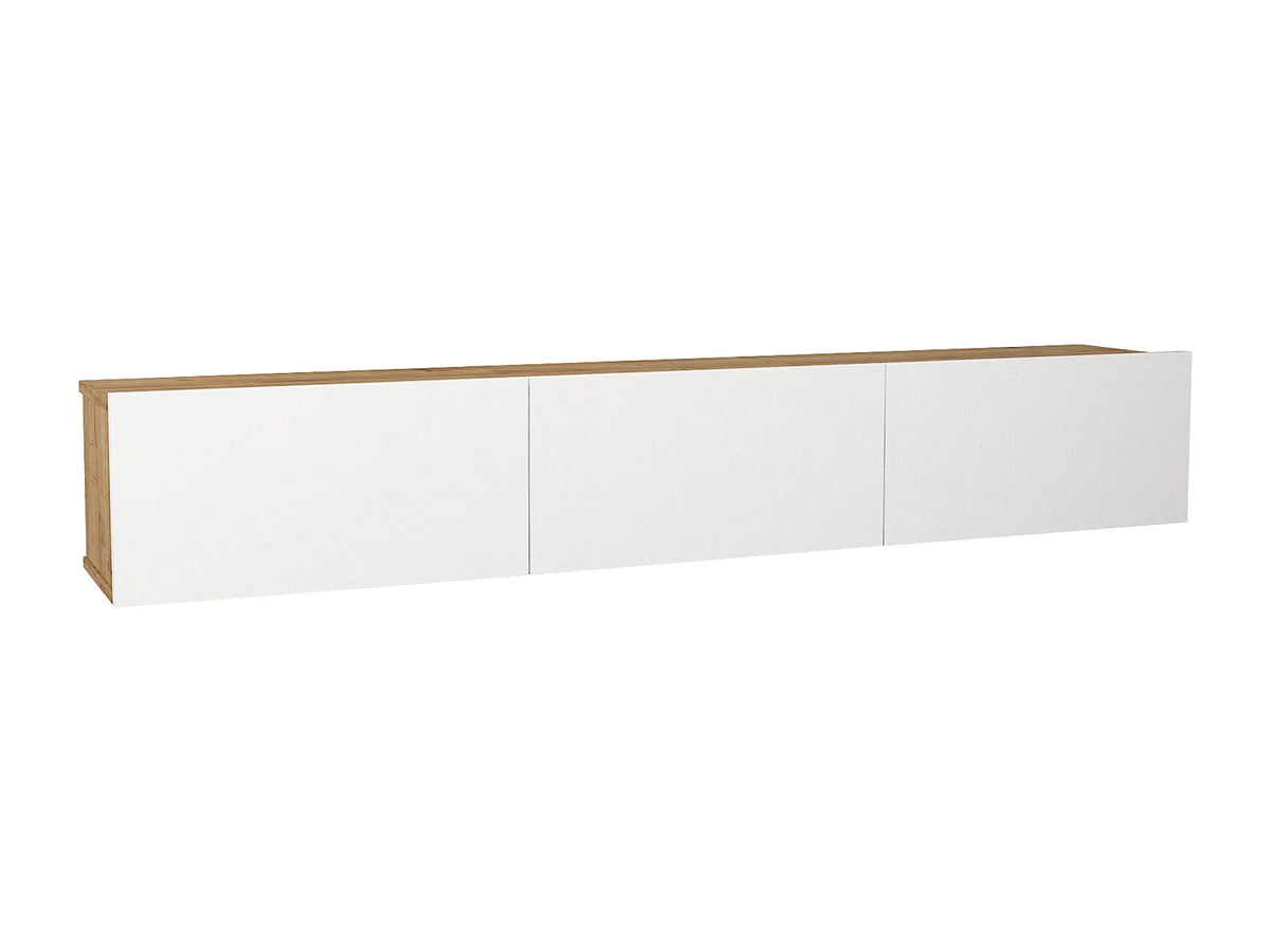 Meuble TV en Bois Blanc 180 cm - VIKILA vue 2