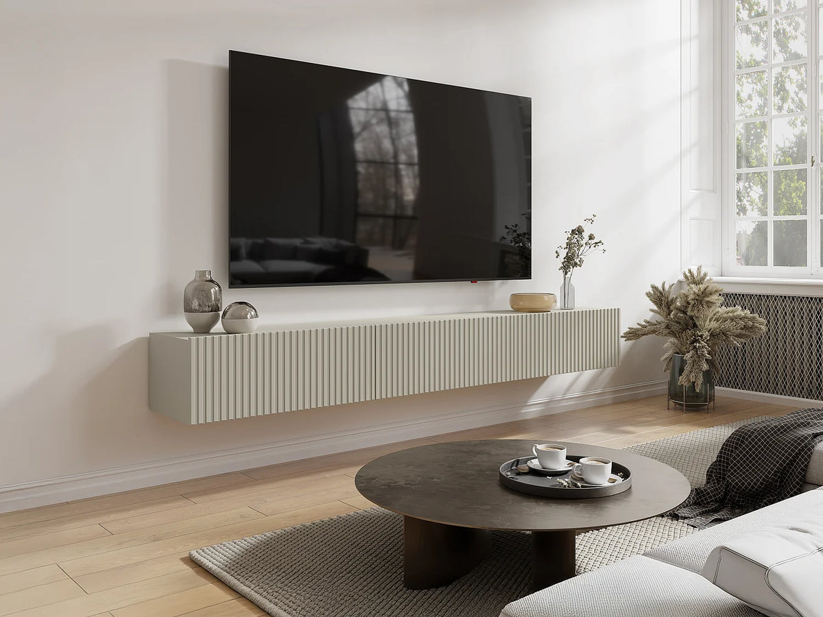 Meuble TV Suspendu en Bois - DANTAY vue 6