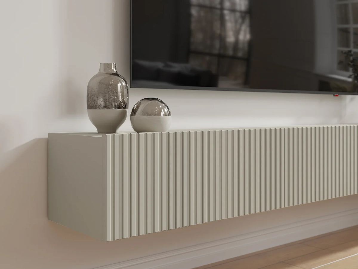 Meuble TV Suspendu en Bois - DANTAY vue 5