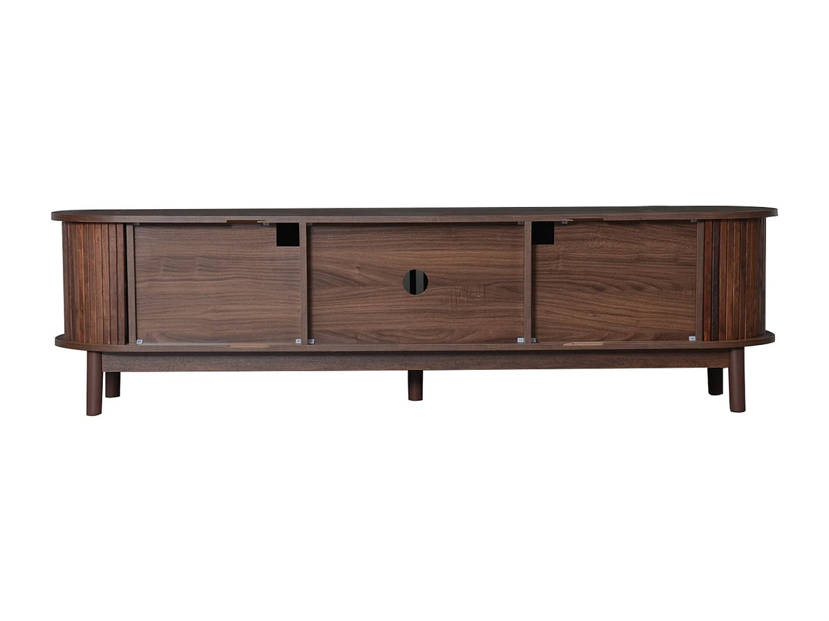 Meuble TV en Bois Marron - MODERNLUXE vue 9