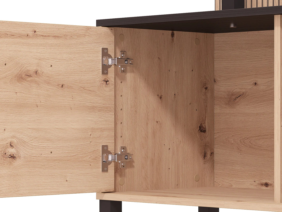 Meuble TV en Bois Noir - NUJA vue 5