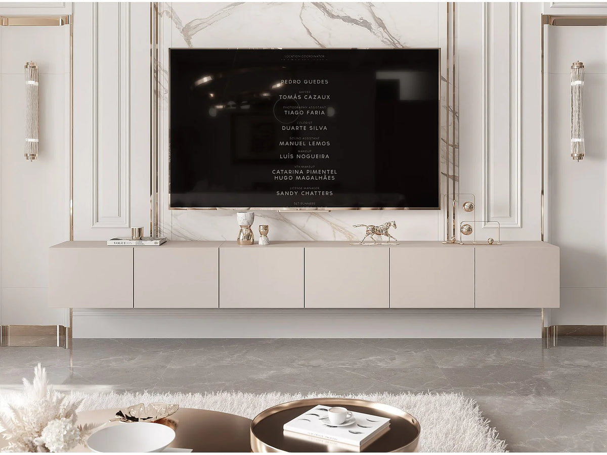 Meuble TV Bas en Bois - ANGEL vue 3