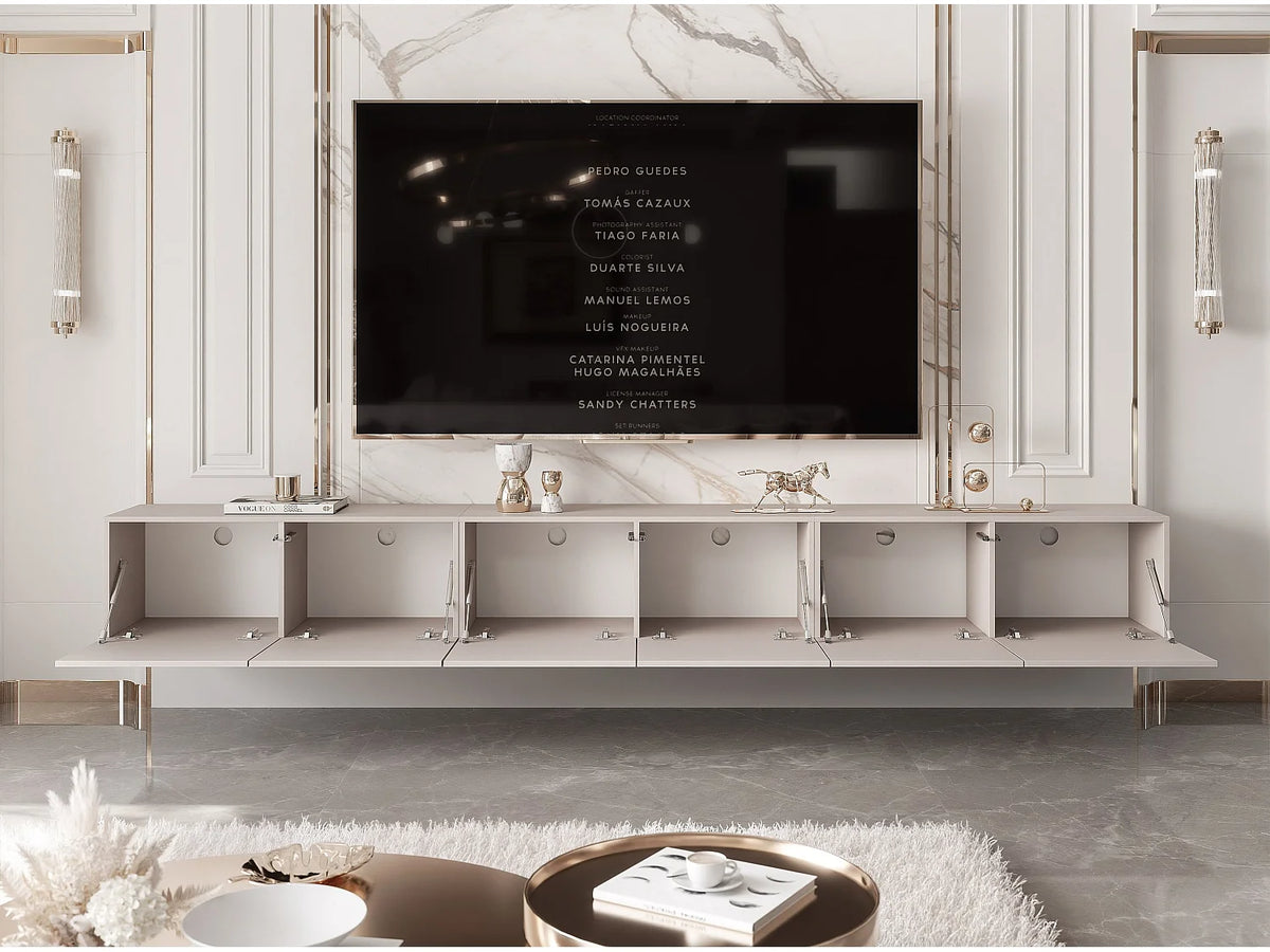 Meuble TV Bas en Bois - ANGEL vue 6