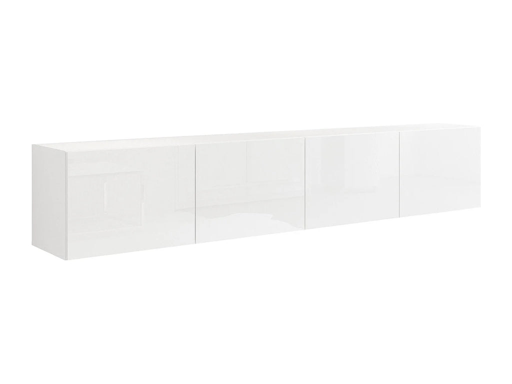 Meuble TV en Bois Blanc 200 cm - ANGEL vue 2