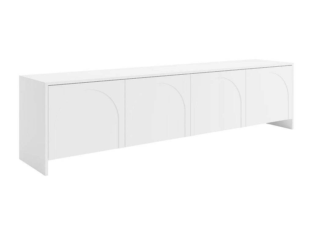 Meuble TV Blanc - NALYRA vue 3