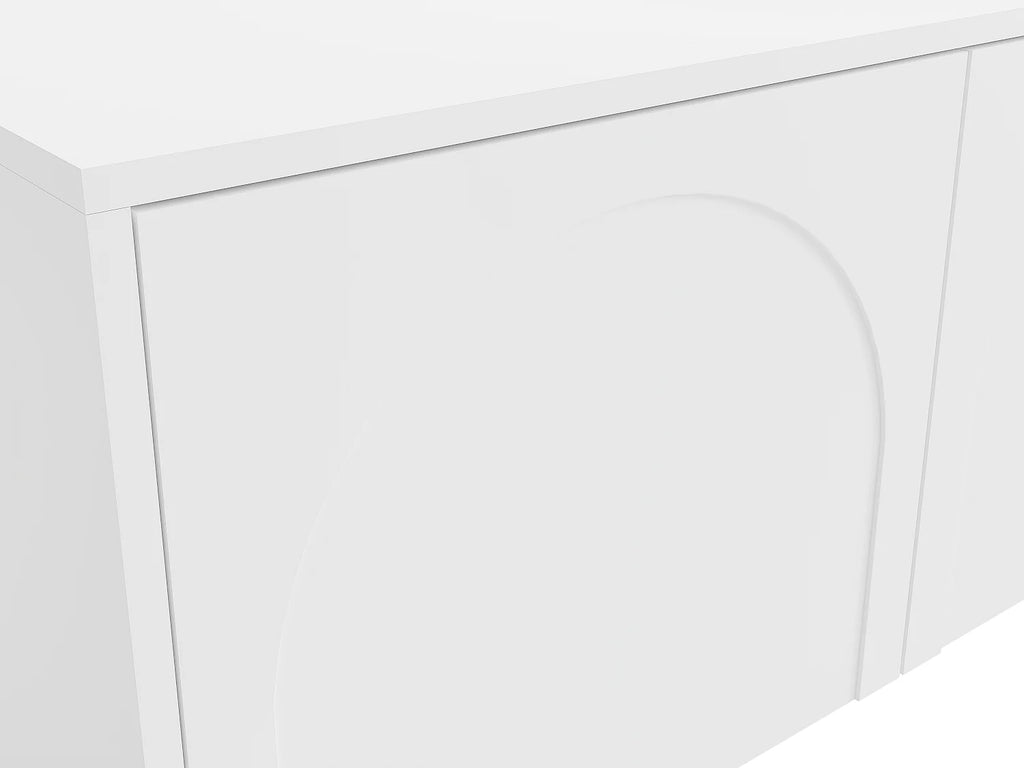 Meuble TV Blanc - NALYRA vue 5