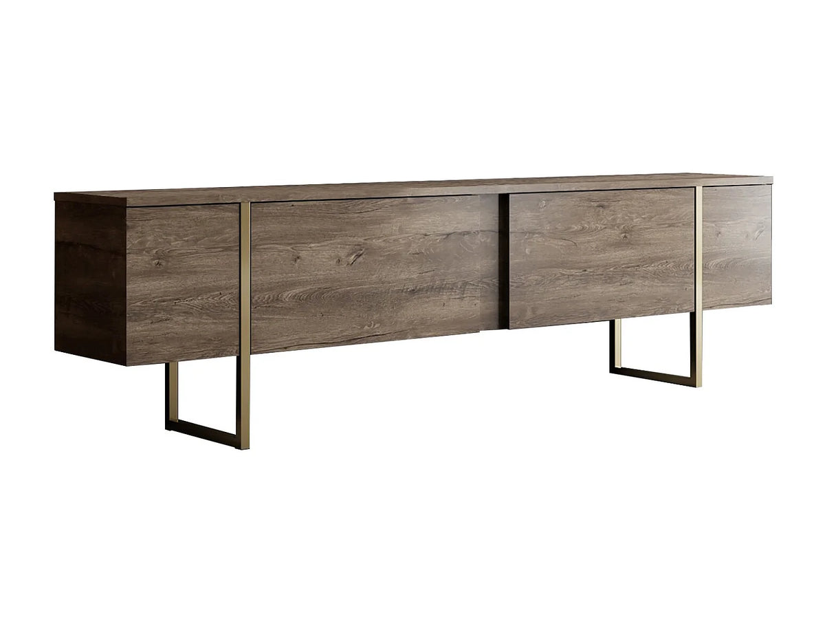 Meuble TV en Bois 180 cm 2 Portes - ZIRELDA vue 2