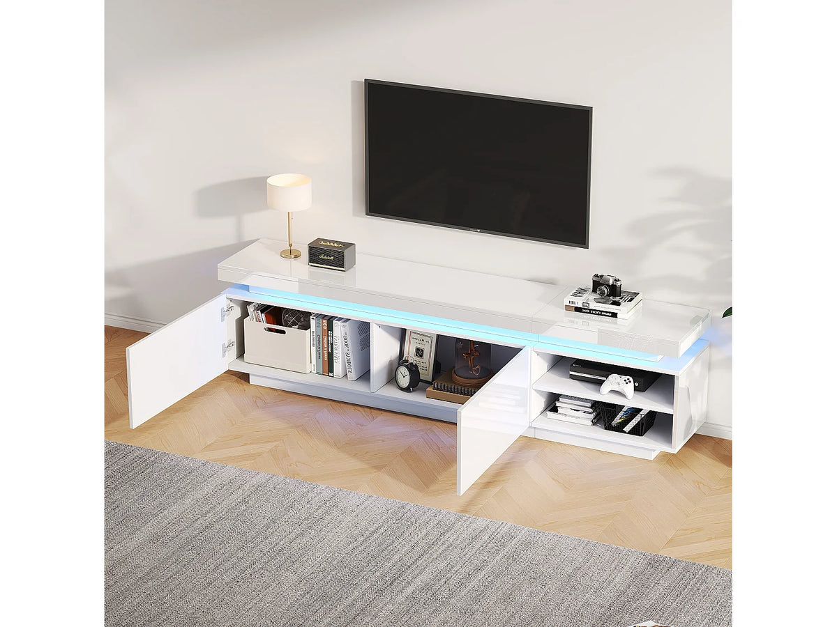Meuble TV en Bois Blanc 170 cm - HAUSS SPOLE vue 2