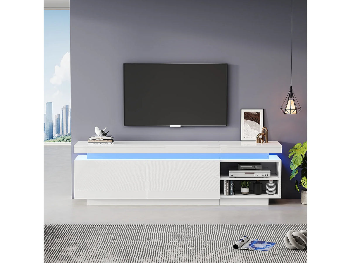 Meuble TV en Bois Blanc 170 cm - HAUSS SPOLE vue 5