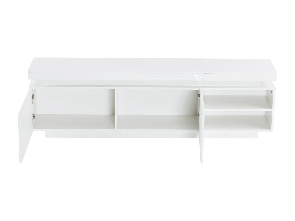 Meuble TV en Bois Blanc 170 cm - HAUSS SPOLE vue 7