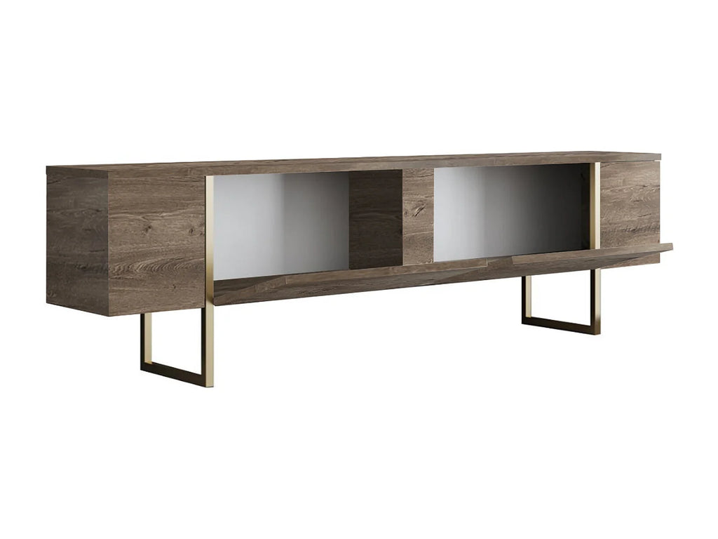 Meuble TV en Bois 180 cm 2 Portes - ZIRELDA vue 3