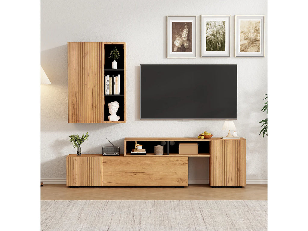Meuble TV en Bois Noir - MODERNLUXE vue 2