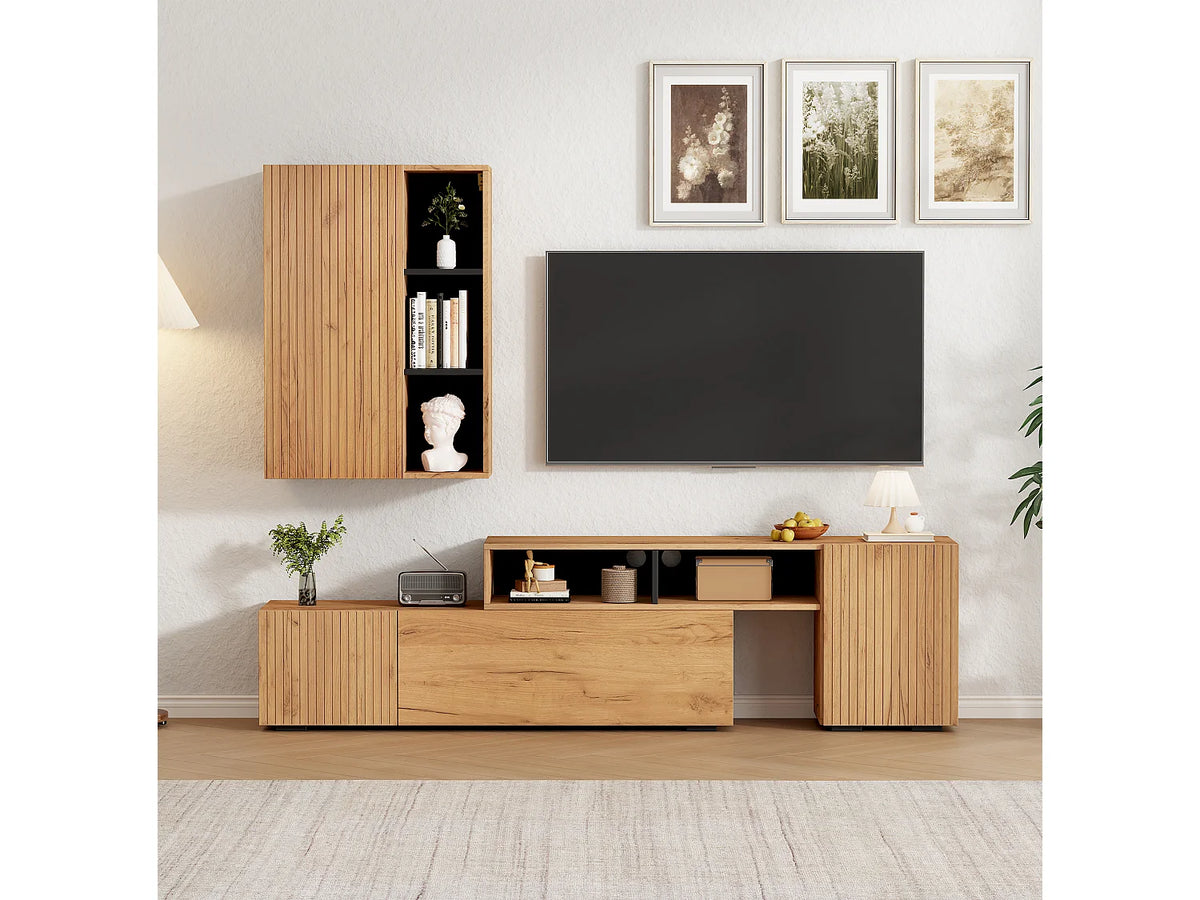 Meuble TV en Bois Noir - MODERNLUXE vue 2