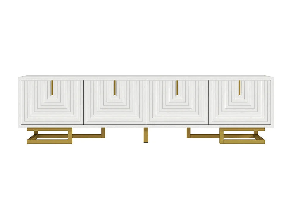 Meuble TV en Bois Blanc - SWEIKO vue 4