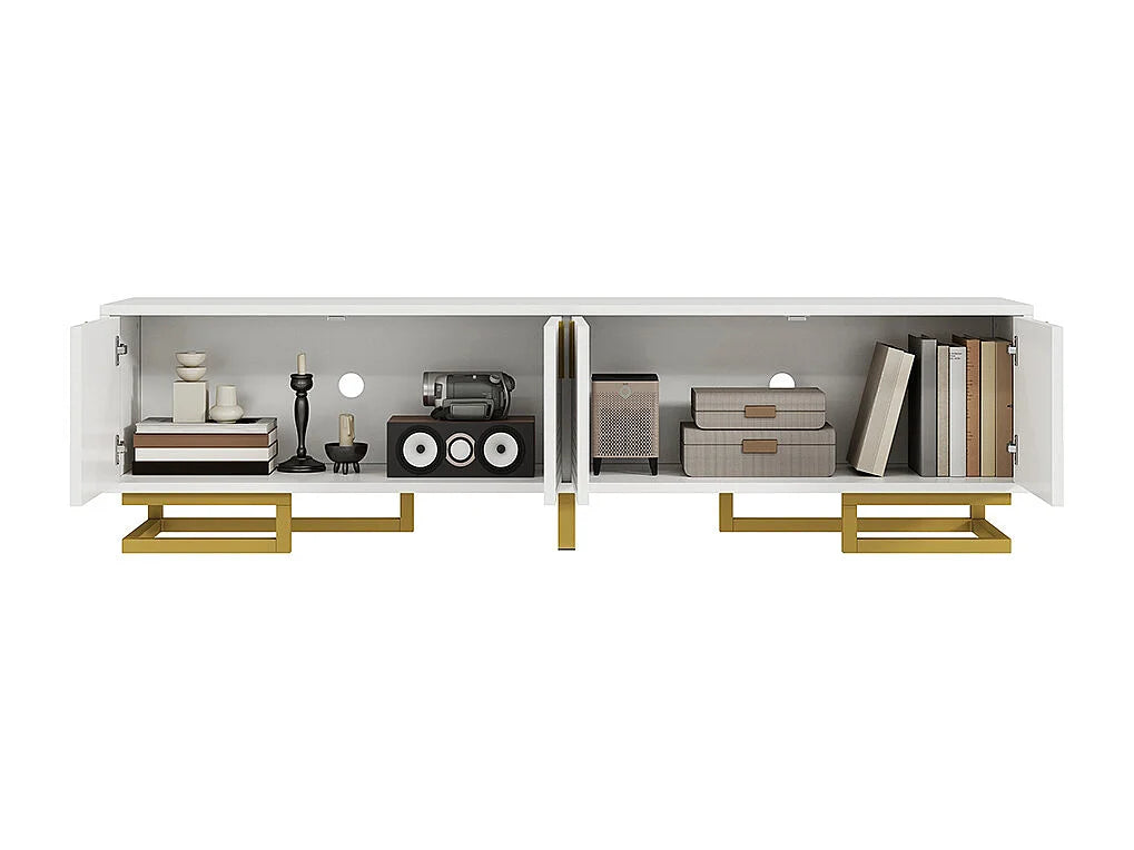 Meuble TV en Bois Blanc - SWEIKO vue 5
