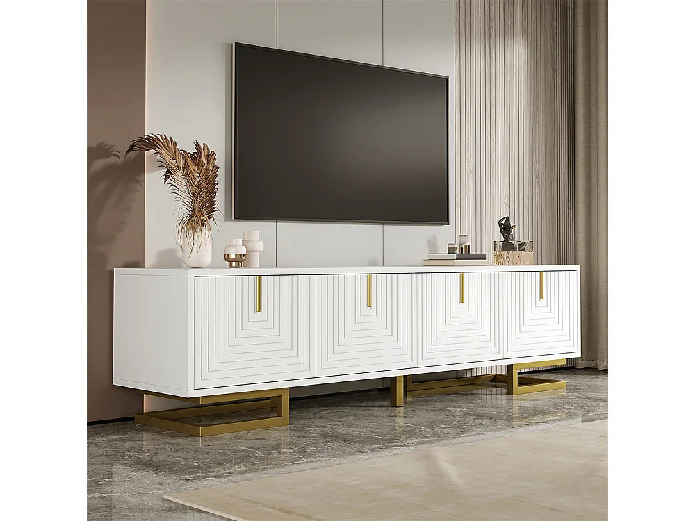 Meuble TV en Bois Blanc - SWEIKO vue 7