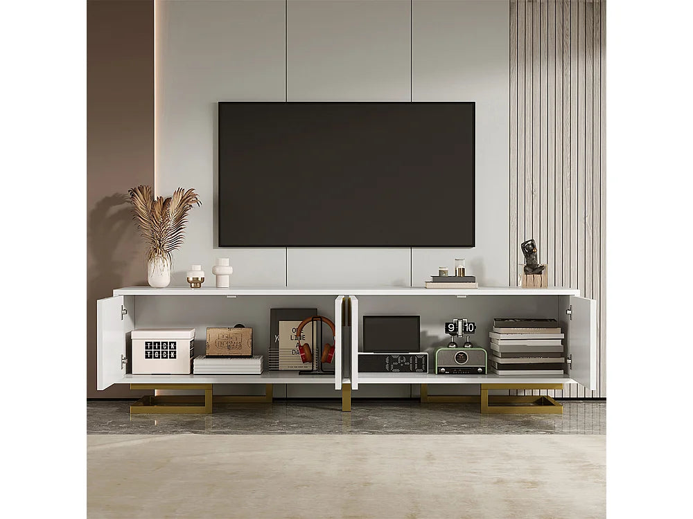 Meuble TV en Bois Blanc - SWEIKO vue 9