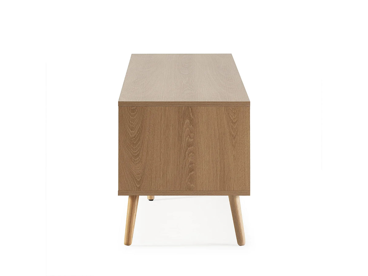 Meuble TV Bas Effet Chêne 160 cm 4 Portes - VS VENTA-STOCK vue 5