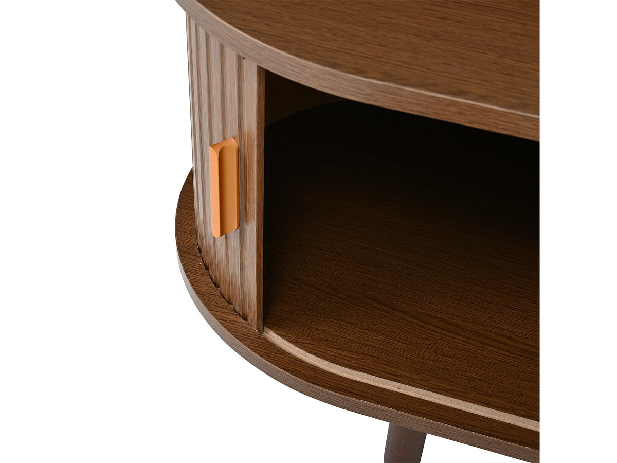Meuble TV Bas en Bois 170 cm 2 Portes 2 Tiroirs - MODERNLUXE vue 8
