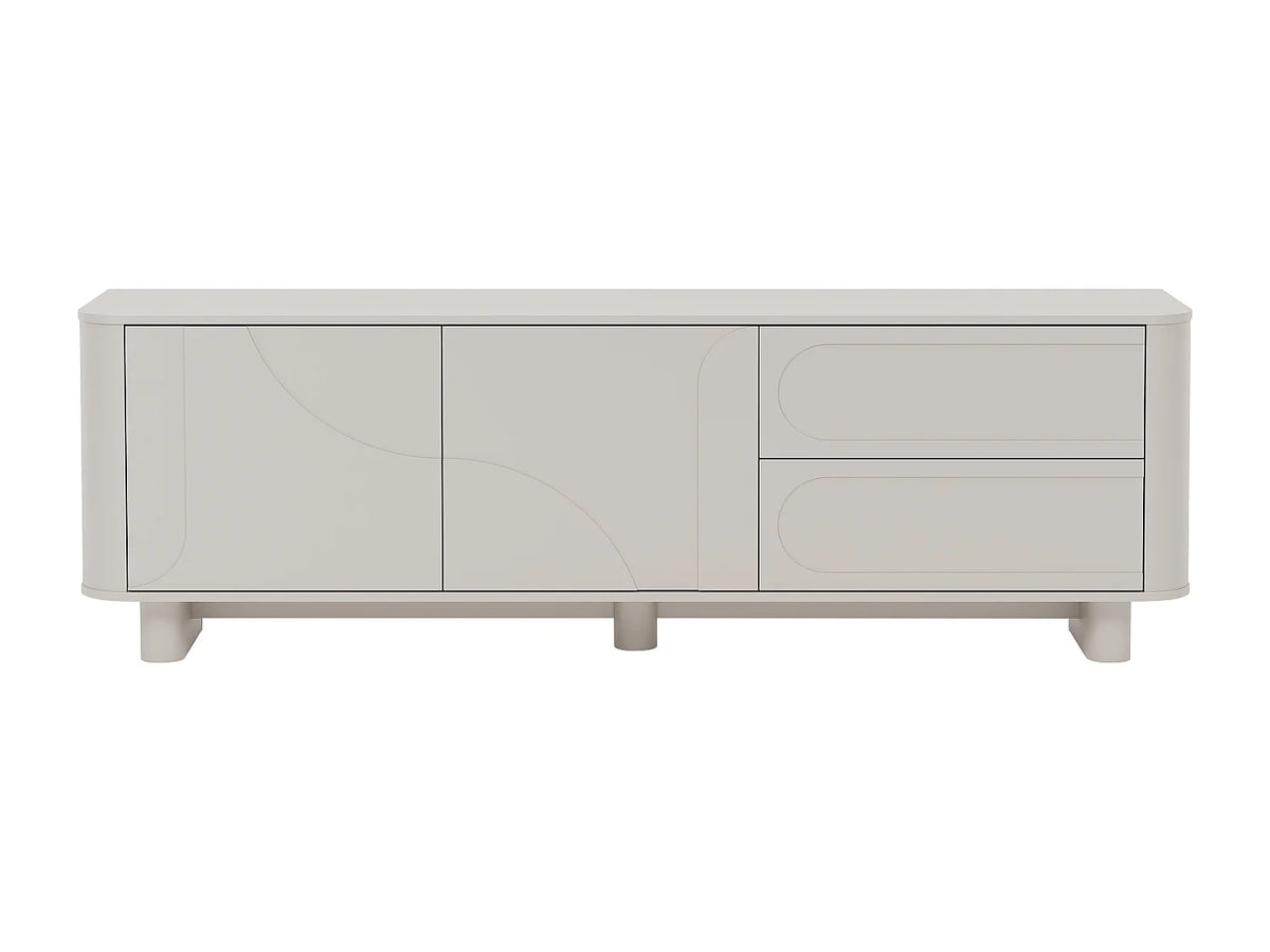 Meuble TV Beige Moderne - DIGARA vue 2