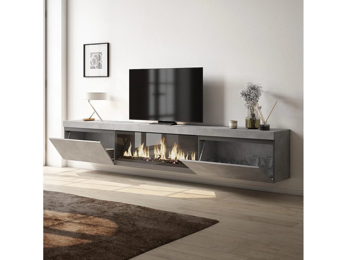 Meuble TV Suspendu en Bois 267 cm - SKRAUT HOME vue 3