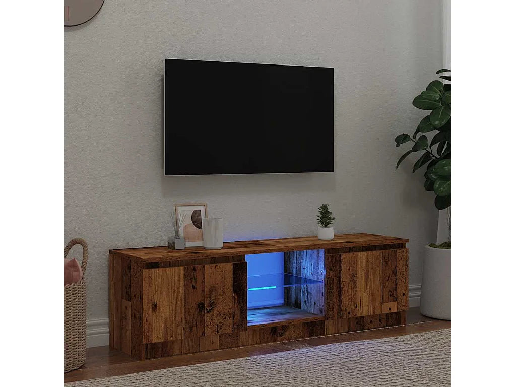 Meuble TV Bas en Bois 120 cm - CLICNBUY