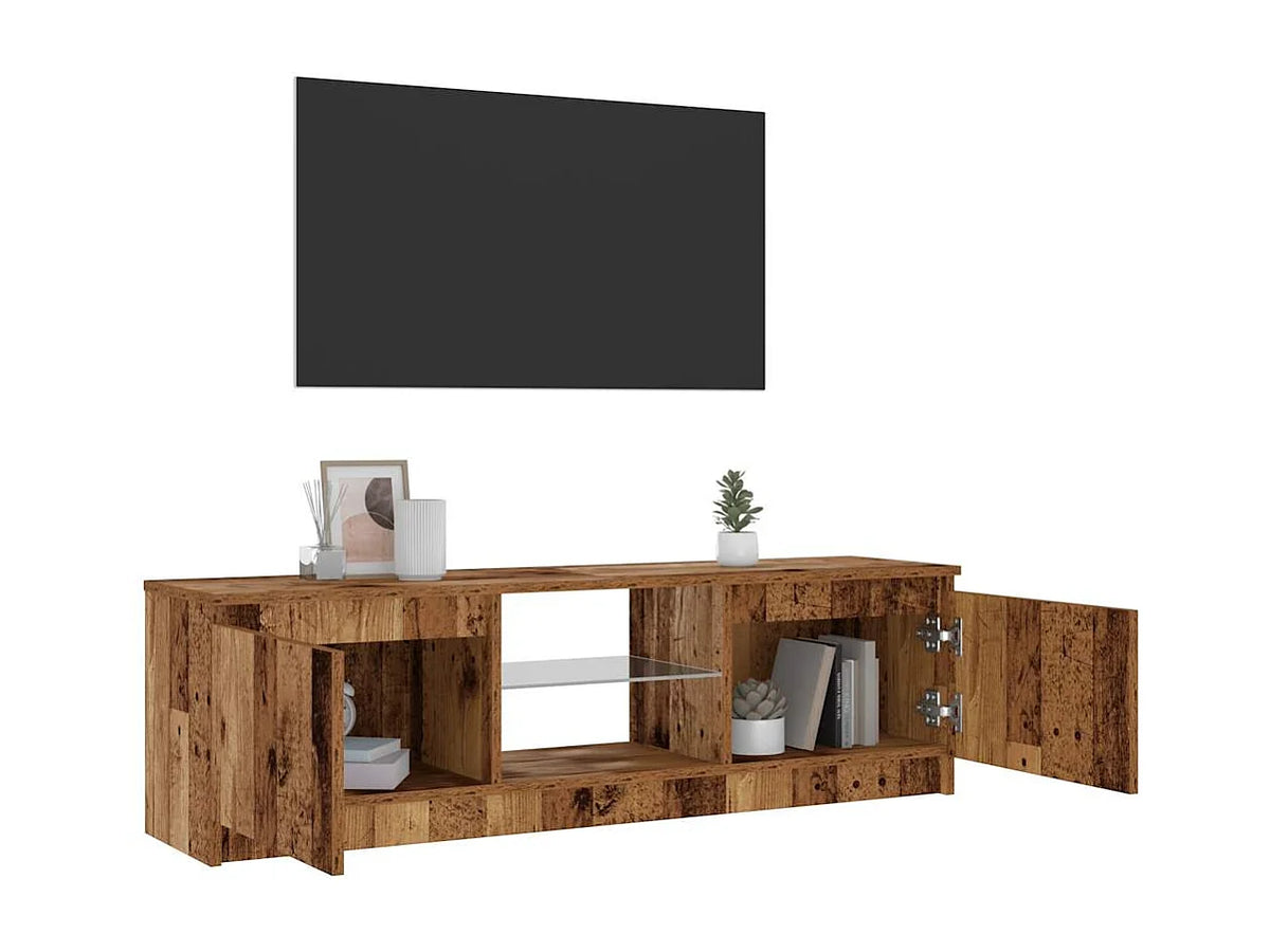 Meuble TV Bas en Bois 120 cm - CLICNBUY vue 4