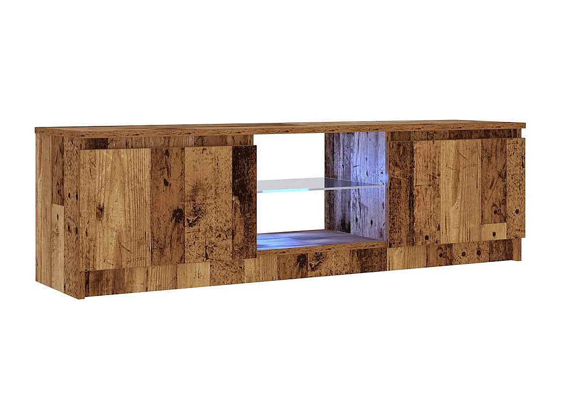 Meuble TV Bas en Bois 120 cm - CLICNBUY vue 5