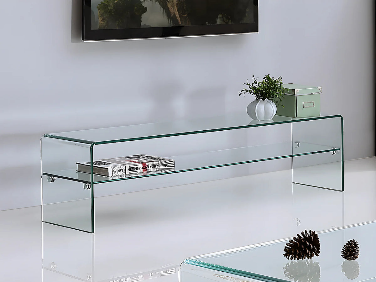 Meuble TV en Verre Design - STILEOS vue 3